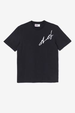 Black Men's Fila Grant Hill Cormac Tee T Shirts | Fila156DC