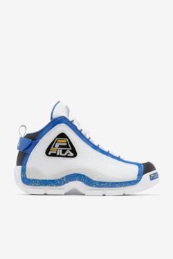 White / Blue / Lemon Men's Fila Grant Hill 2 Sneakers | Fila431XF