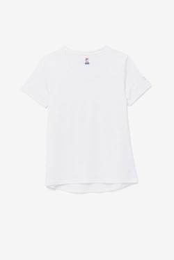 White Women's Fila Pickleball Silky V-neck T Shirts | Fila017AM